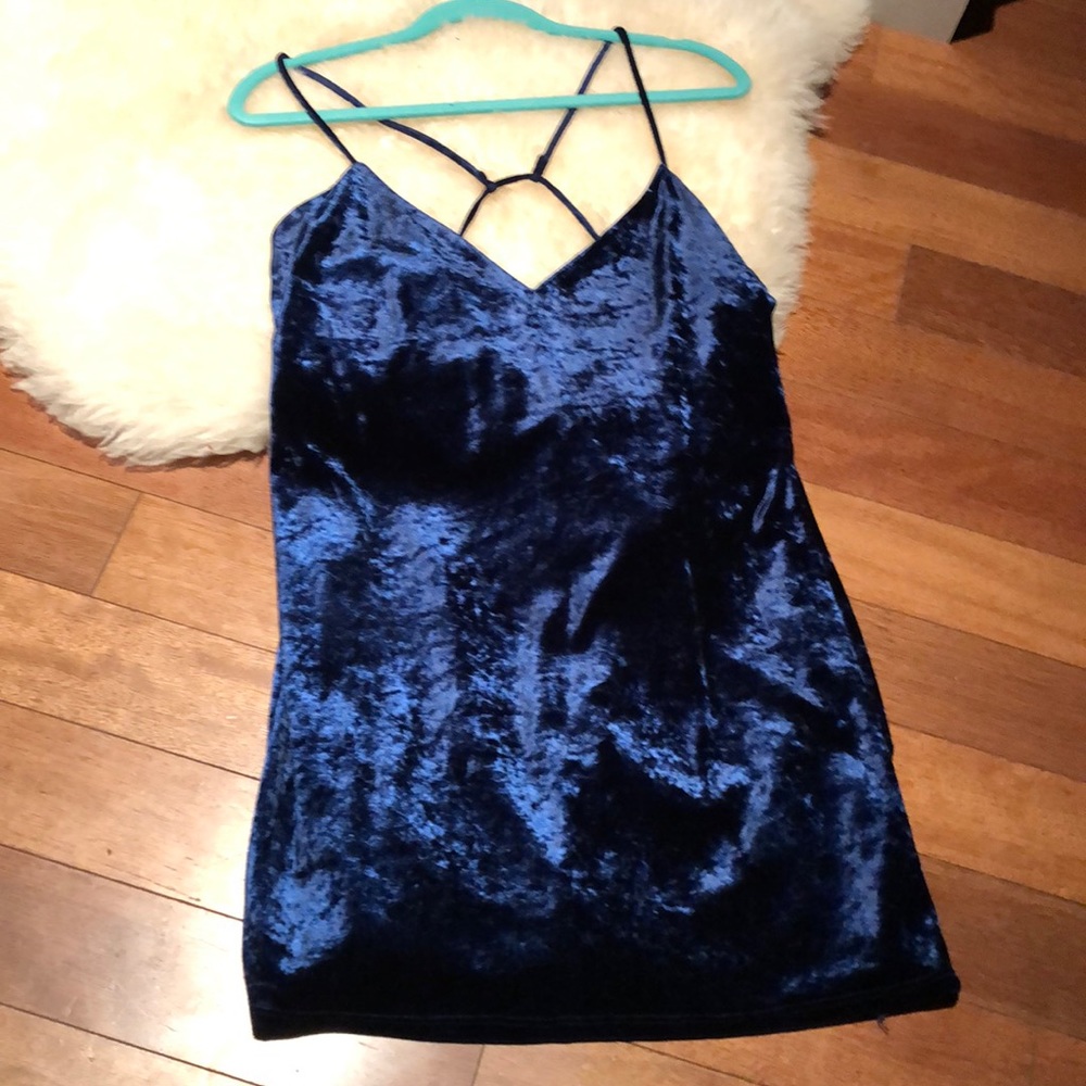 Lulus Totally Obsessed Velvet Slip Dress